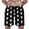 Men's Shorts Spooky Halloween Print Board Summer Dancing Skeletons Running Surf Short Pants Man Comfortable Oversize Swim Trunks