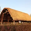 Faux floralgrüne Länge 10m mexikanischer Strohdach künstlicher Kunststoffhemmungsmittel Simuliertes gefälschtes Grasgarten Terrasse Abdeckungen gefälschte Pflanzen Tiki -Dach 230812