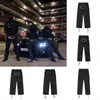 Pantalones de hombres Pantalones de carga Y2K Pantalones Cortez Pantalones impresos Harajuku Alcatraz Multi Pocket Jumpsuit Hip-Hop Punk Rock Wide Leg Devil Island Super Street AM AM