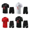 23/24 AC Milans Tracksuit Tuta Maglia 축구 저지 트레이닝 슈트 서킷 Camiseta Chandal Kit 축구 짧은 소매 슈트 트랙 슈트 스웨트 스웨터