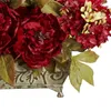 Decorative Flowers Wreaths Hydrangea Artificial Flower Arrangement Red 230812
