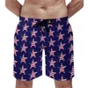 Heren shorts Summer Board usa vlag sport surfen Amerikaanse ster patriottisch grafisch strand korte broek casual snel drogende zwembroekjes