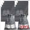 Duffelpåsar 105st skor förvaringsorganisatörpåsar icke-vävda resor bärbara garderob väska vattentäta fickkläder tranparent hängande väska 230812