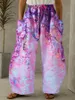 Spodnie damskie wczesna jesień 2023 Casual Capris 3D Flower Fashion Y2K Bohemian Style Long Lantern