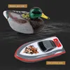 ElectricRC Animals 24G RC Simulation Duck Rechargeable Remote Control High Speed Speedboat Outdoor Water Creative Animal Model Ship Kids Toy Gift 230814