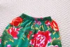 Giyim setleri yaz yürümeye başlayan çocuk bebek çocukları spor kıyafetleri takım elbise kuzeydoğu büyük çiçek kısa kollu tişört+2 adet
