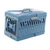 Dog Carrier Collapsible Puppy Crate Reusable Folding Breathable Hard Sided Cat Transport Box Pet For Small Dogs Animals