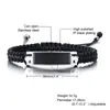 Bracelets de liaison Bracelet Bracelet Men's Cremation Urn Brewed Bijoux pour lui Cadeau d'urnes en acier inoxydable