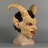 Party Masken Scary Mask Dämon Devil Lucifer Horn Latex Masken Halloween Film Cosplay Decoration Festival Party Supply Props Erwachsene schrecklich 230812