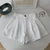 Shorts femminile XPQBB 2023 Summer Khaki Casual Women Ulzzang Simple Elastic High Won Woman Office Short Leg Pants Short