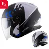 Capacetes de motocicleta Mt Thunder 3 SV Moda Decels Capacte de Moto Retro Capacete 3/4 Open Face Double Sun Visor Motobike Casco