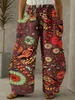 Pantalon féminin Début automne 2023 Casual Capris 3d Flower Fashion Y2K Bohemian Style Long Lantern
