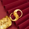 Link bransoletki prawdziwe 24 -karatowe złoto Unikalne dominujące wzór słońca łuski ryb bransoletka dla mężczyzn łańcuch rocznicy Brithday Wedding Fine