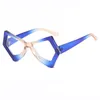 Sonnenbrille 8 Farben einzigartige Design Männer Frauen Okular weibliche Antiblau -Licht -Brille PC Rahmen Männliche Brillen Brillen klares Objektiv