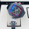 Automatische mechanische Richaer Mileres Womens Wrist Series Rm65-01 Ntpt Doppelnadel-Timer mit Schnellkette X2W3CNVWZ