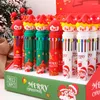 36pcs Box Christmas Ten Color Ballpoint Pen Student Creative Hand Account 10 One Click Action Stationery