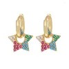 Orecchini per borchie Bohemia Colore d'oro vintage per donne Simple Star Hollow Dangle Earring Dichiarazione Giochi di gioielli 2023 Bijoux Femme