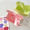 Gift Wrap 1pc Portable Heart Shape Flowers Box Waterproof Packaging Bag Handhold Rose Gypsophila Wedding Party DIY Candy