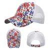 Ball Caps Moda Menino Menina Esporte Flores Impressoras Baseball Baseball Cap de Hip Hop Hat Hat Sun para o verão Fique bem