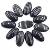 Подвесные ожерелья Quality Natural Black Obsidian Stone Bracelet Bracelet Countrace Charms Diy Мода изготовление ювелирных аксессуаров Оптовые 6 шт.