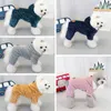 Winter Pet Dog Clothes Thicker Polyester Cotton Coat Jumpsuit Four-legged Down Jacket For French Bulldog Puppy Chihuahua HKD230812