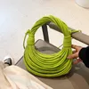 Bottegvenetas Handbag Jodies Woven Double knot Bags Sheepskin Small Lamian麺