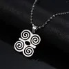 Pendant Necklaces Stainless Steel African Symbol Necklace DWENNIMMEN Humility And Strength Chain Jewelry