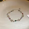 Braccialetti di fascino colorato strass stella cavo pentagramma bracciale per donne hip hop roccia fresca estetica y2k tendenza regalo