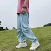 Pantalons masculins Hommes décontractés harajuku lâches unisexes pantalons de cargaison américains streetwear couleurs de bonbons vintage pantalones tactiques vêtements y2k