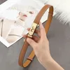 2023 Width 1.8cm fashion Mini woman Mens belt lady adjustable Luxurys designer womens belts man dress Gift black white elastic Genuine Leather gold buckle Belt