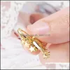 Hoop Huggie 2021 Fashion Simple Gold Sier Color Star Earrings For Women Round Personality Earings Jewelry Korean Orecchini Aretes 36 Dhluc