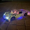 Stokta Bloklar Pembe Bugattii Chiron App Control Spor Araç Led Işık Uyumlu 42083 20086 MOC 9658 Teknoloji Binası Oyuncaklar 230814