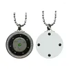 Pendant Necklaces CAMAZ Men And Women Jewelry Necklace Stainless Steel Energy FIR With Red Crystal Charms Gift