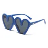 Fashion New Peach Heart Sunglasses 2023 Fashion Personalized Party Large Frame Sunglasses Street Photo Glasses
