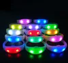 100pcs Novo pulseira de silicone com alteração de cor LED pulseira com 12 chaves de controle remoto de 200 metros para clubes do partido