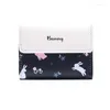 Wallets Korean Style Wallet For Women Mini Cute Printed Purse Cards Holders Designer ID