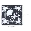 Bandanas 12pcs Halloween Grande pattern Bandana Accessorio Bandana Accessorio pirata Fazzo per la decorazione di festa del cosplay