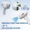 Máquina de remoção de cabelo ICE ICE PLATINUM 808 Equipamento de beleza de beleza Sistema de resfriamento de dispositivos de rejuvenescimento Alexandrite Machine 810 ND-YAG