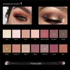 Oogschaduw Focallure 14 kleuren glinsteren Matte oogschaduwpalet Langdurige waterdichte waterdichte natuurlijke oogschaduwmake-up cosmetica met borstel 230814