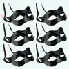 Bandanas 6pcs Połowa twarzy Mask Men Plastic Fun Party Masquerade Cosplay Costplay Akcesoria