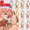 Keychains Moon Shape Key Rings Swivel Clasps Snap Hooks Hanging Buckle Keychain Crafting DIY Metal Lobster Claw Jewelry Making