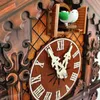 Wall Clocks Cuckoo Clock Living Room Wall Clock Handicraft Vintage Wooden Cuckoo Tree House Alarm saati Clock for Bedroom School Office 230814