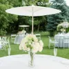 Paper parasol 60 cm bamboe paraplu's bruiloft papieren paraplu feest gunst voor bruids douche centerpieces foto props zz zz