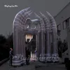 Horrible Large Inflatable Skull Arch Halloween Entrance Door Decorations Air Blow Up Demon Skeleton Archway For Event