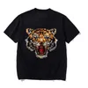 Men's T-skjortor Fashion Anti-Wrinkle T-shirt Drilling Super 3D Tiger Mönster Märke 4 Färger Kort ärm Män Tees 2023