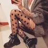 Frauen Socken 2023a Instagram Celebrity hat gezeigt, dass ein polka dot -pures Garn für dünne Leggings verwendet werden kann