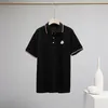 Men's Polos 2023 Summer MO English Short Sleeve Lapel Business Casual Mongolian Polo Shirt 230812