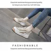 Chaussures kaki pour femmes, nouveaux modèles d'explosion de printemps, en cuir, sport décontracté sauvage, fond épais, vieilles chaussures blanches oo1, 2022