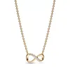 Pendants Original Moments Infinity Collier Double-row Bar Necklace For Women 925 Sterling Silver Fashion Jewelry