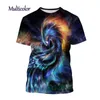 T-shirts masculins et feu de sport féminin Phoenix 3D Imprimé t-shirt court à manches courtes mâles à demi-manche